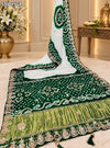 KcPc New Gaji Silk Bandhani Saree with Traditional Gotapatti Work