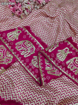 KcPc New Munga Silk Designer Saree with Traditional Gotapatti Work AMT