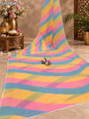 KcPc New Chiffon Leheriya StyleTraditional Saree BKG