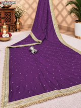 KcPc Tissue Silk Designer Saree with Beautiful Embroidery Work for Festive Occasions ASH