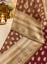 Kcpc Banarasi Silk Designer Zari Weaving Saree with Blouse for Festive Occasions KOKI