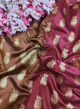 Kcpc Banarasi Silk Designer Zari Weaving Saree with Blouse for Festive Occasions KOKI