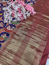KcPc Banarasi Silk Patola Design Saree with Traditional Zari Weaving
