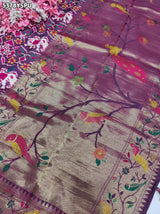 KcPc Latest Banarasi Silk Patola Design with Traditional Kalamkari Zari Weaving Saree