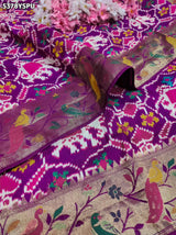 KcPc Latest Banarasi Silk Patola Design with Traditional Kalamkari Zari Weaving Saree