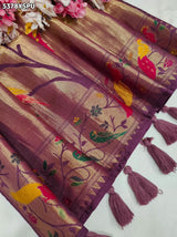 KcPc Latest Banarasi Silk Patola Design with Traditional Kalamkari Zari Weaving Saree