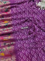 KcPc Latest Banarasi Silk Patola Design with Traditional Kalamkari Zari Weaving Saree
