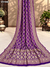 KcPc New Pure Khaddi Georgette Upada Neemzari Bandhej Dupatta Purple