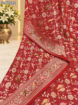 KcPc Traditional Georgette Meenakari Style Saree with Rich Zari Weaving MOHI