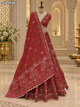 KcPc Traditional Creap Silk Bandhani Lehenga with Designer Cutdana Work