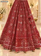KcPc Traditional Creap Silk Bandhani Lehenga with Designer Cutdana Work