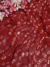 KcPc Pure Chinon Bandhani Style with Gotapatti Work Saree