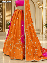 KcPc Designer HO Silk Lehenga with Traditional Gotapatti Work
