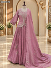 KcPc Tissue Silk Indo-Western Lehenga with Traditional Gotapatti Work