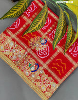 Kcpc Rajasthani Gaji Silk Ghatchola Bandhani Style Zardoji Work