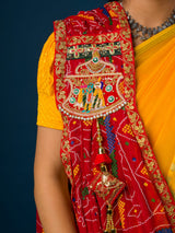KcPc Rajasthani Marwadi Pure Georgette Chunri pila stole