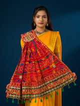 KcPc Rajasthani Marwadi Pure Georgette Chunri pila stole