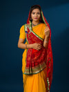 KcPc Exclusive Marwadi chunri pila Broach Stole