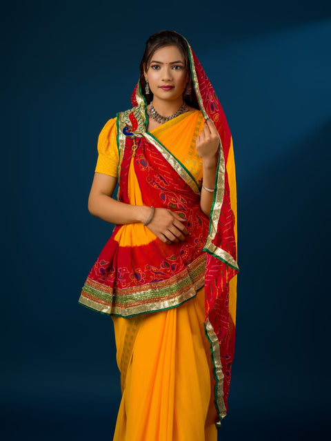 KcPc Exclusive Marwadi pila Pomcha Broach