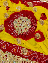 KcPc Original Marwadi Bhaat ki chunri piliya odhnaPomcha (Pure Ojariya Fabric)