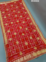 KcPc Exclusive Pure Gaji Silk Gharchola Bandhni OdhnaChunri
