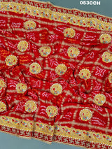 KcPc Exclusive Pure Gaji Silk Gharchola Bandhni OdhnaChunri