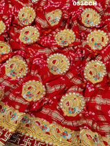 KcPc Exclusive Pure Gaji Silk Gharchola Bandhni OdhnaChunri