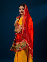 KcPc Rajasthani Marwadi Chunri Pila Stole ZHR