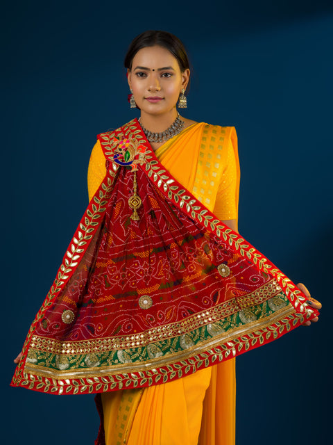 KcPc Rajasthani Marwadi Chunri Stole ZHR