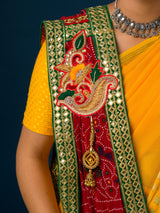 KcPc Latest Georgette Marwardi Broach Stole