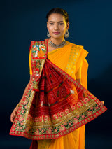 KcPc Rajasthani Pure Georgette Broach stole,ZHR