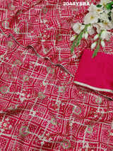  Silk Bollywood style With Gotapatti work Saree for this wedding season 