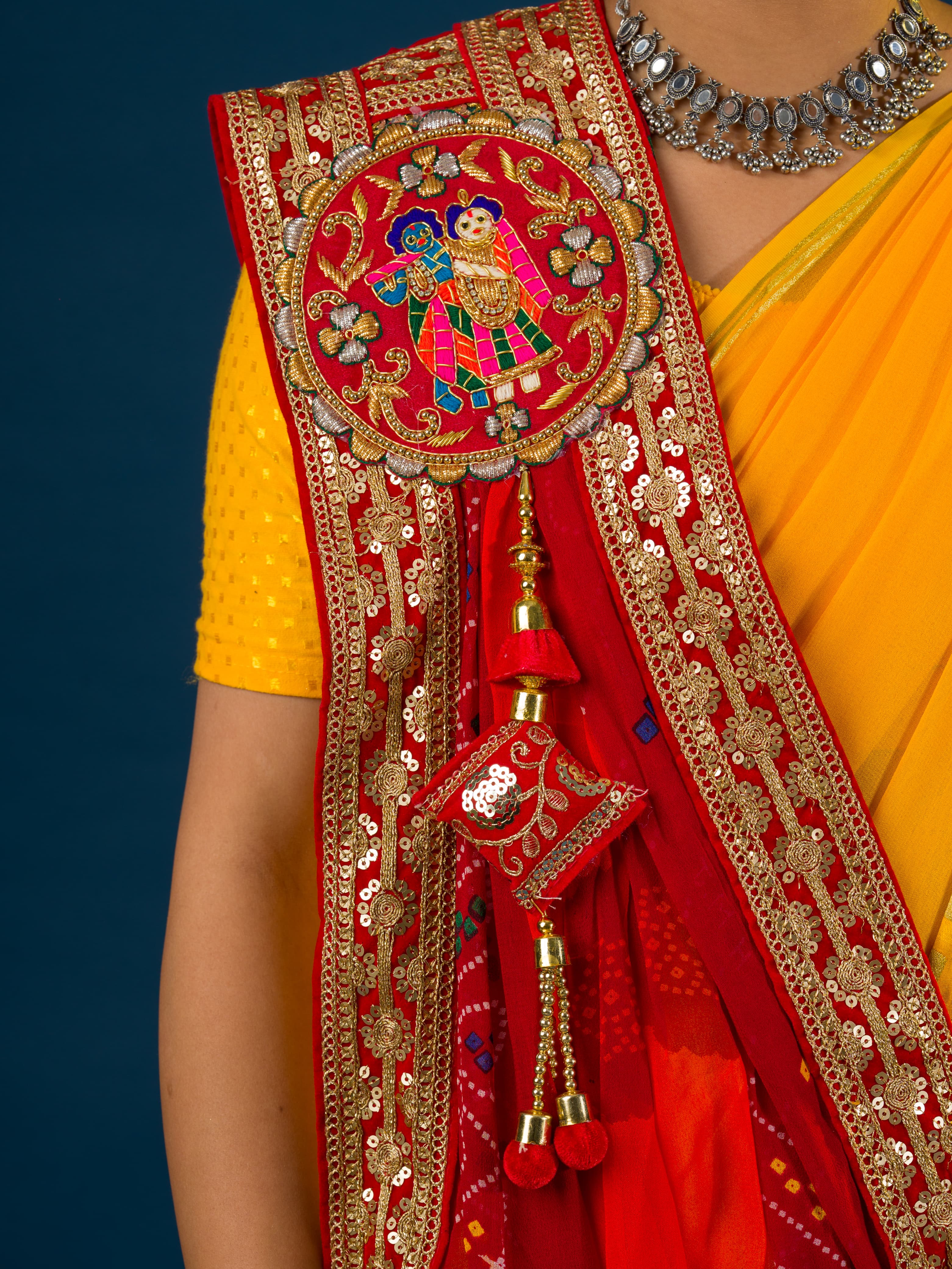 KcPc Rajasthani Marwadi Chunri pila Stole