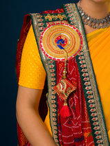 KcPc New Special Georgette Heavy border workMarwadi Broach