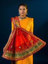 KcPc Rajasthani Marwadi Chunri Pila Stole ZHR
