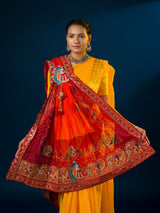 KcPc Latest Georgette Marwardi Broach Stole MNL