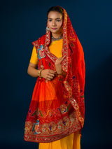 KcPc Latest Georgette Marwardi Broach Stole MNL
