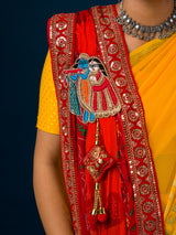 KcPc Latest Georgette Marwardi Broach Stole MNL