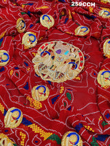 KcPc Special Bandhani Georgette Heavy Belbuti Odhna (Chunari)
