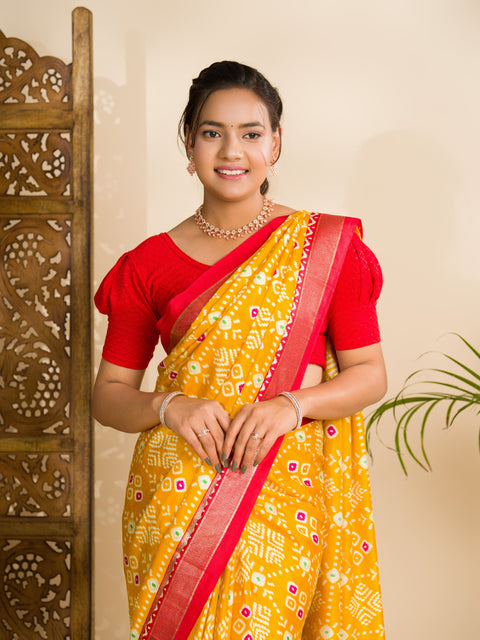 KcPc New Arrival Pashmina Cotton silk Printed Saree SWA