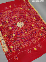KcPc Traditional Jaipuri Chunri Pila Rajasthani Marriage Chundi Dupatta Chunri (Pure Ojariya Fabric)