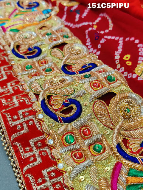 KcPc Traditional Ethnic Marwadi Belbuti Odhna Piliya (Pure Ojariya Fabric)