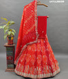 By Rajasthani Bandhani Lehenga With Traditional wear