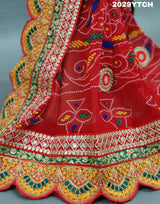 KcPc Special Georgette Cutwork border workMarwadi Broach