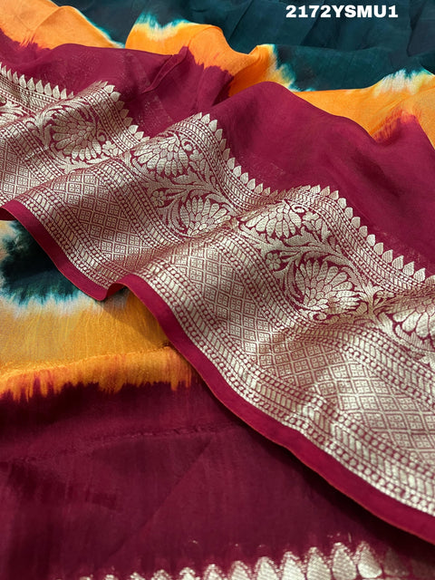 KcPc New Special Viscos silk Zari weaving Work Saree SAM