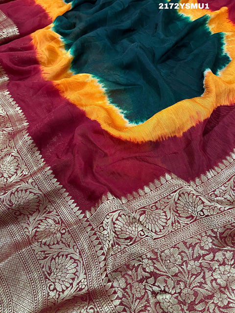 KcPc New Special Viscos silk Zari weaving Work Saree SAM