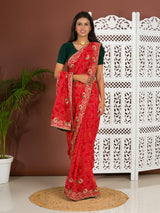 Thread Zari work saree under 1000