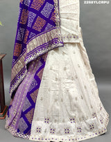  Gaji Silk Bandhani Style With Gotapatti Work Lehenga