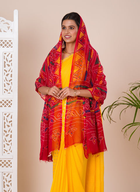 KcPc Pure Georgette Marwadi Odhna Duppta Chunri Chunri