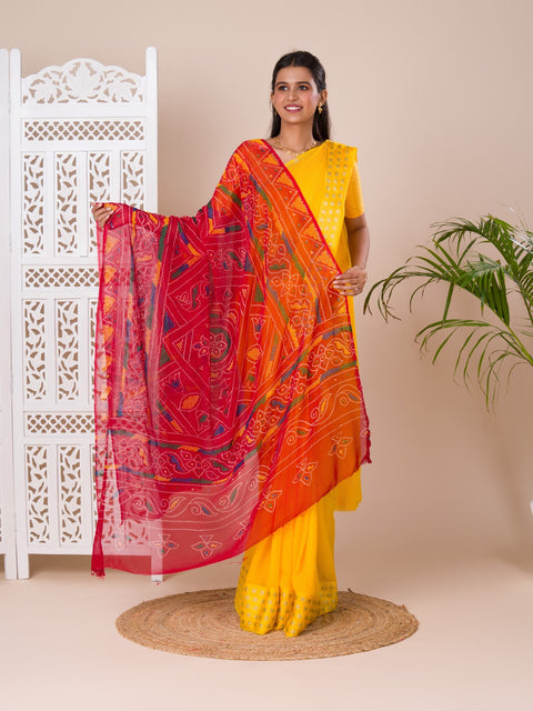 KcPc Pure Georgette Marwadi Odhna Duppta Chunri Chunri